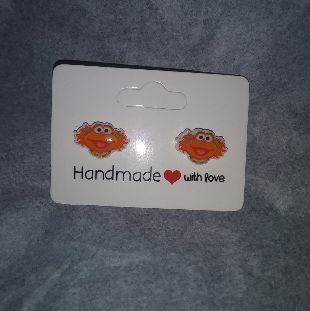 Zoe sesame Street Earrings post earrings